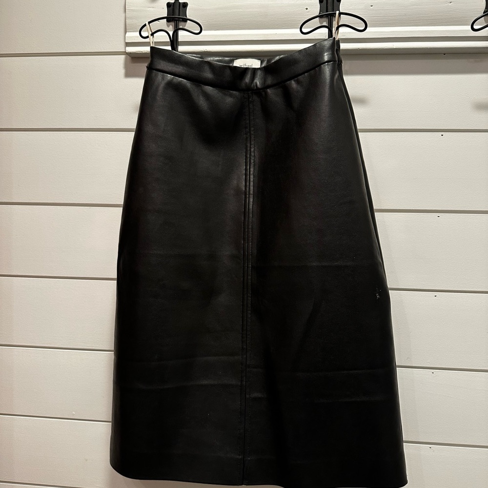Wilfred Vegan Leather Pencil Skirt